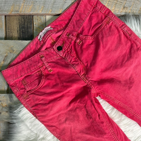 VNTG ✵☽Free People☾✵ Low Rise Pink Corduroy Straight Leg Pants | 27 · Small · 4 - Picture 13 of 14